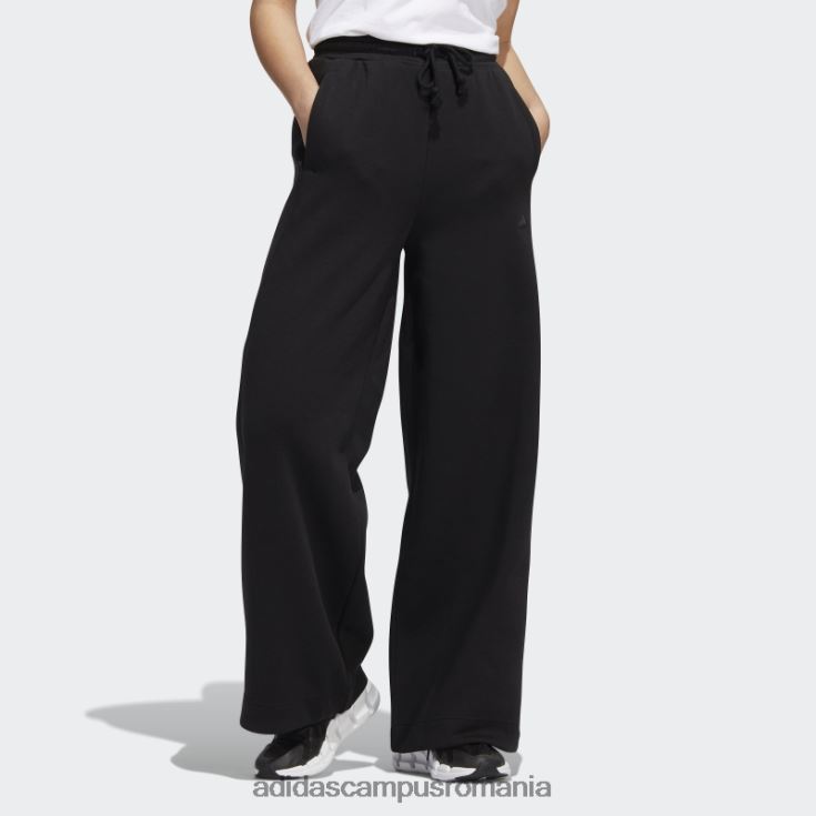 adidas campus romania all szn fleece pantaloni largi negri adidas femei negru J266N210176