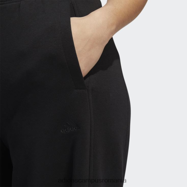 adidas campus romania all szn fleece pantaloni largi negri adidas femei negru J266N210176