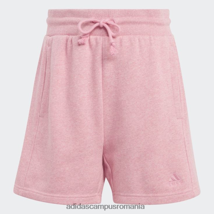 adidas campus romania all szn french terry pantaloni scurți roz femei roz J266N29679