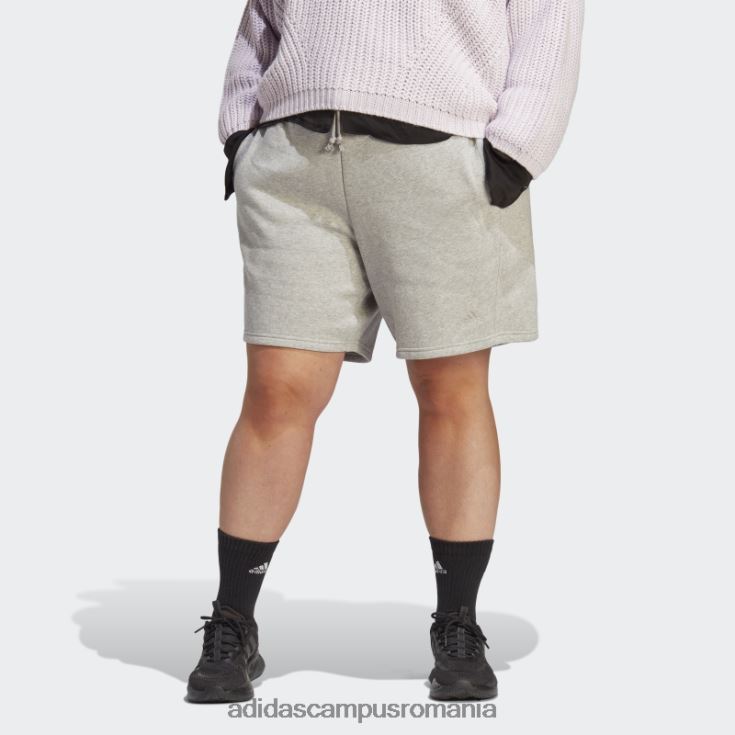 adidas campus romania all szn pantaloni scurți fleece (plus mărime) mod gri mediu femei gri mediu J266N29842