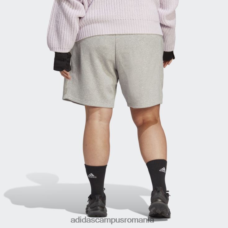 adidas campus romania all szn pantaloni scurți fleece (plus mărime) mod gri mediu femei gri mediu J266N29842