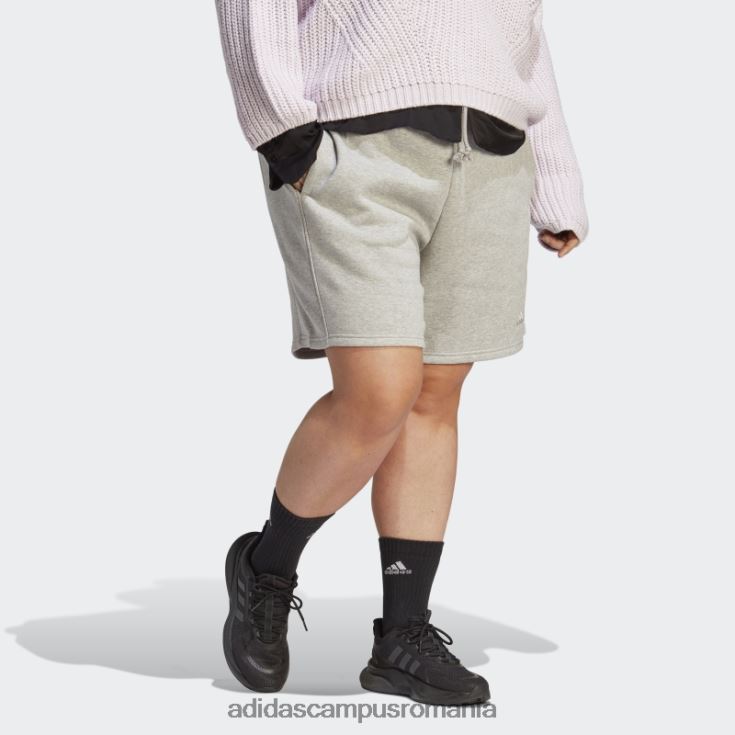 adidas campus romania all szn pantaloni scurți fleece (plus mărime) mod gri mediu femei gri mediu J266N29842