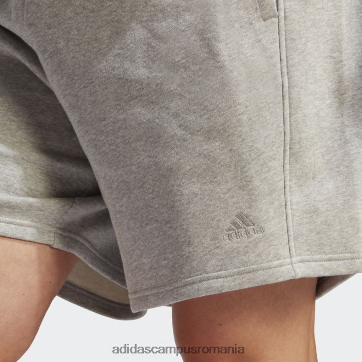 adidas campus romania all szn pantaloni scurți fleece (plus mărime) mod gri mediu femei gri mediu J266N29842