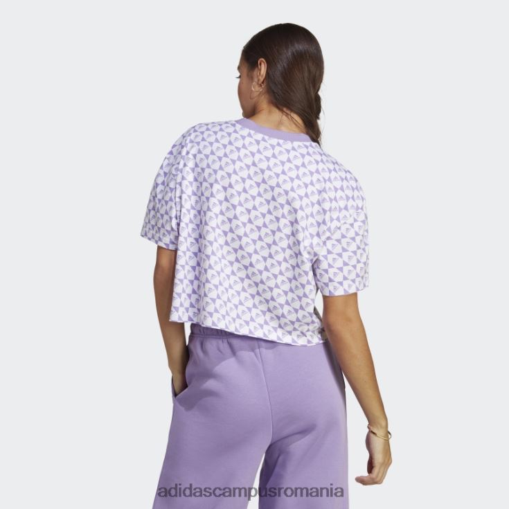 adidas campus romania all szn x logomania tricou alb adidas femei alb/violet J266N217190