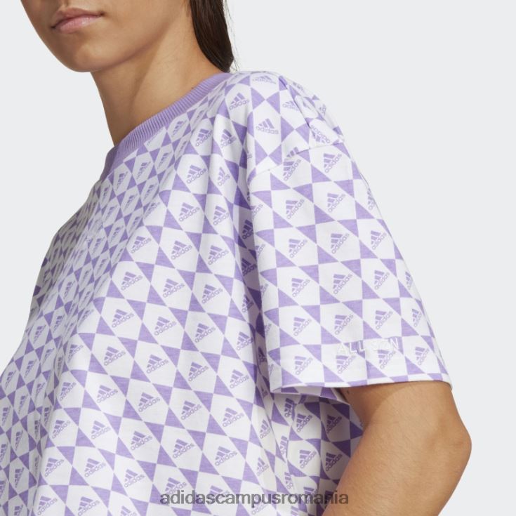 adidas campus romania all szn x logomania tricou alb adidas femei alb/violet J266N217190
