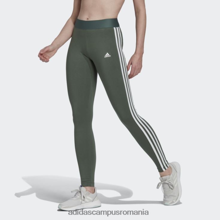 adidas campus romania articole de relaxare esențiale jambiere cu 3 dungi oxid verde adidas femei oxid verde/negru J266N29720