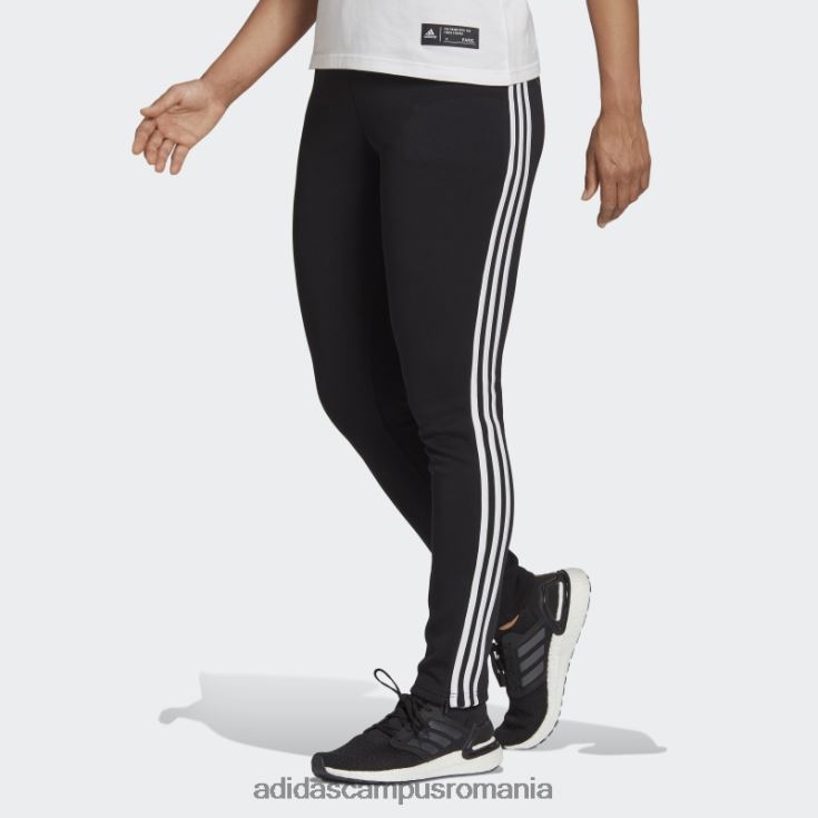 adidas campus romania black future icons pantaloni skinny cu 3 dungi femei negru J266N210673