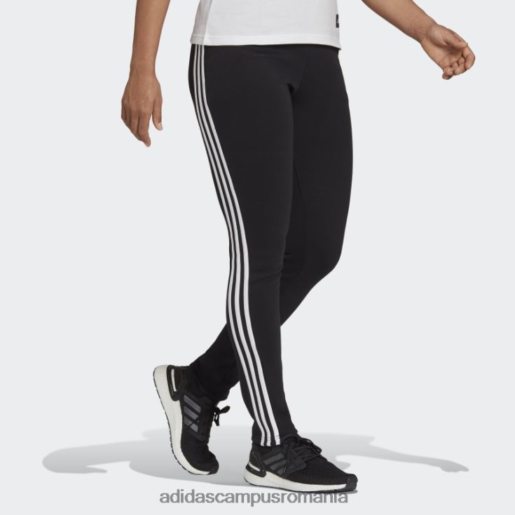 adidas campus romania black future icons pantaloni skinny cu 3 dungi femei negru J266N210673