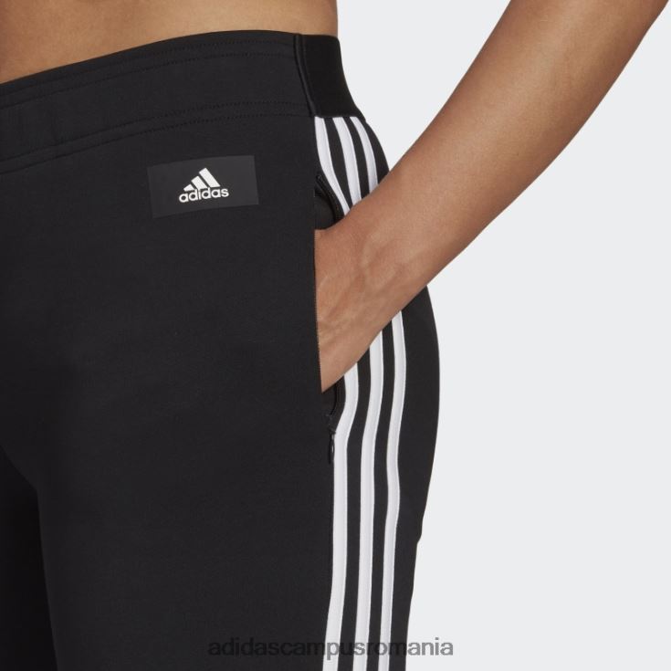 adidas campus romania black future icons pantaloni skinny cu 3 dungi femei negru J266N210673