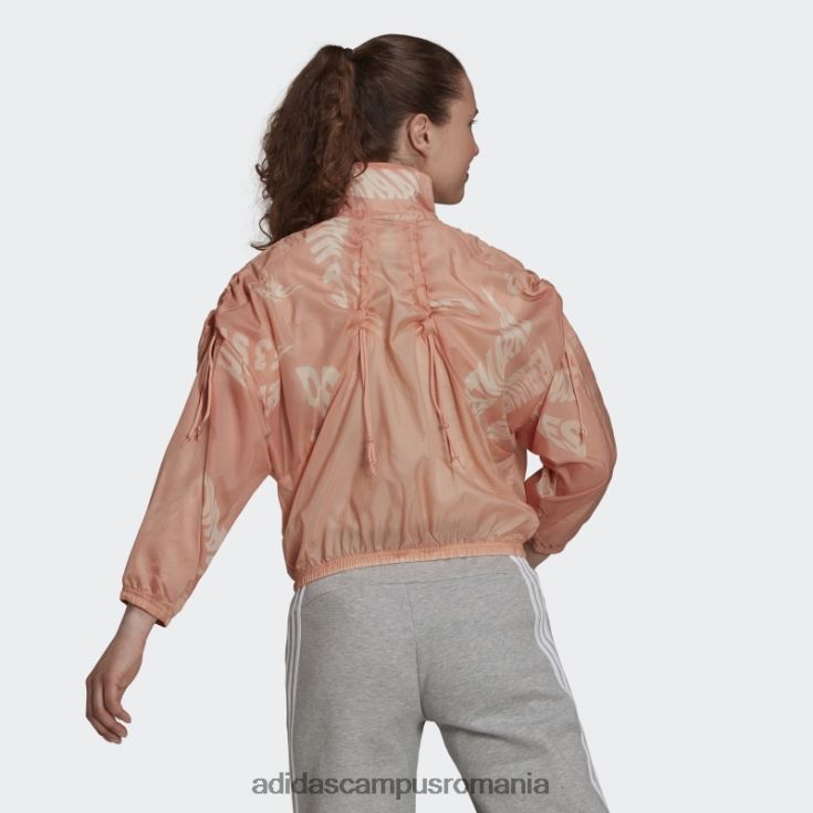 adidas campus romania blush ambiental îmbrăcăminte sport țesut jachetă ușoară modă femei fard ambiental J266N23249