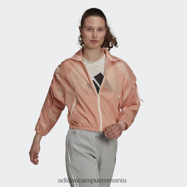 adidas campus romania blush ambiental îmbrăcăminte sport țesut jachetă ușoară modă femei fard ambiental J266N23249