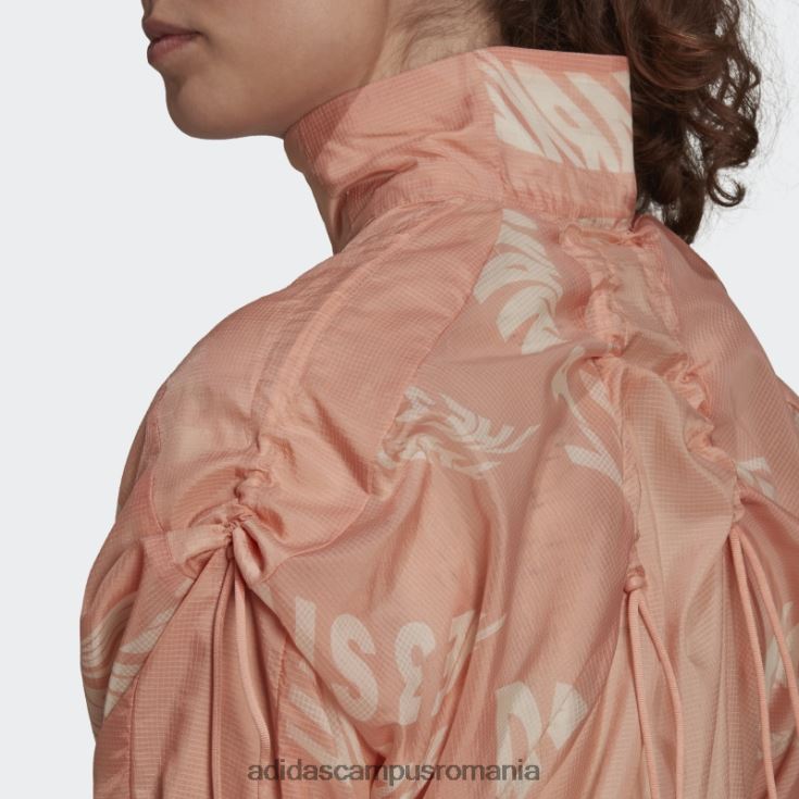 adidas campus romania blush ambiental îmbrăcăminte sport țesut jachetă ușoară modă femei fard ambiental J266N23249