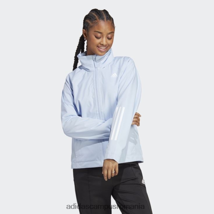 adidas campus romania bsc 3-stripes rain.rdy jacheta albastru zori adidas femei zori albastre J266N29366