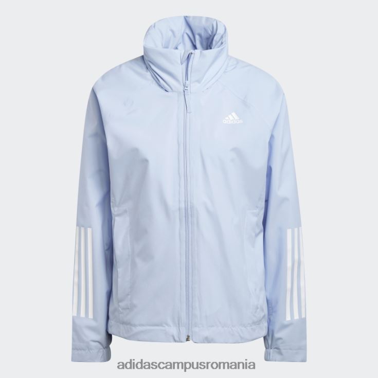 adidas campus romania bsc 3-stripes rain.rdy jacheta albastru zori adidas femei zori albastre J266N29366