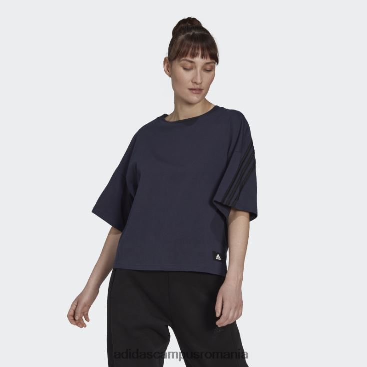 adidas campus romania cerneală îmbrăcăminte sport icoane viitoare 3 dungi tricou moda femei cerneală J266N210539