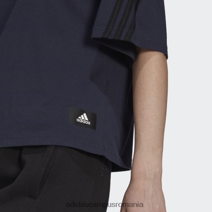 adidas campus romania cerneală îmbrăcăminte sport icoane viitoare 3 dungi tricou moda femei cerneală J266N210539