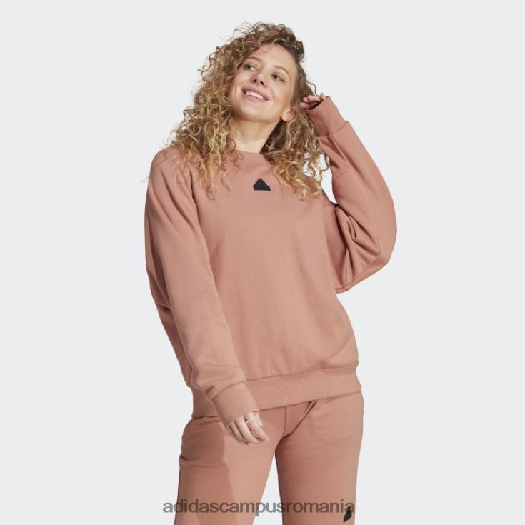 adidas campus romania clay city escape loose crew hanorac femei lut J266N29563