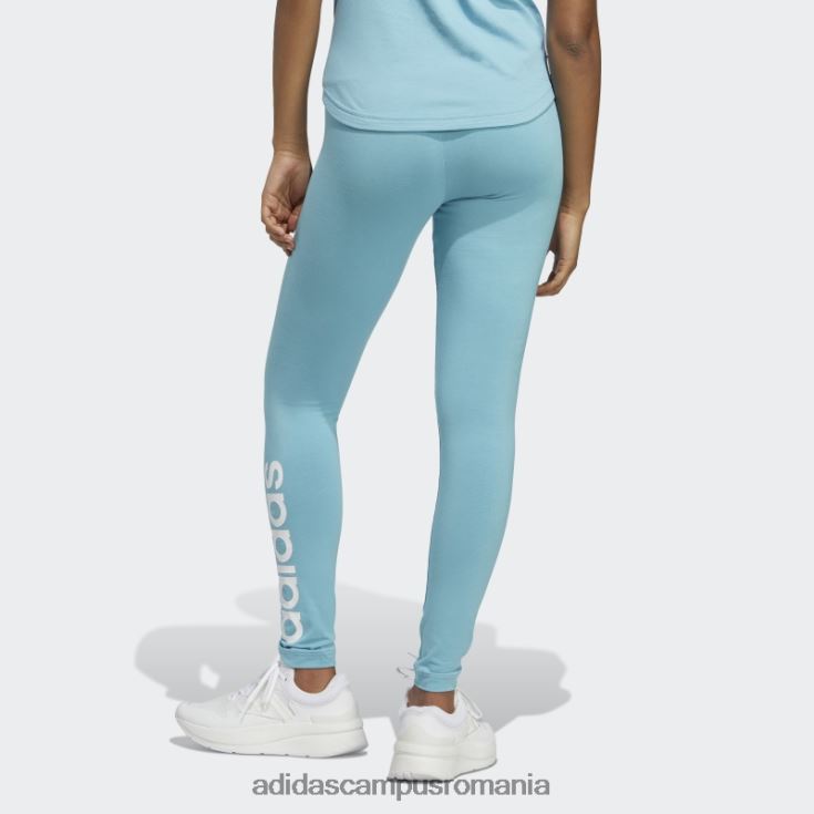 adidas campus romania colanți cu logo cu talie înaltă, blue essentials femei albastru alb J266N216378