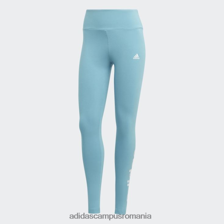 adidas campus romania colanți cu logo cu talie înaltă, blue essentials femei albastru alb J266N216378