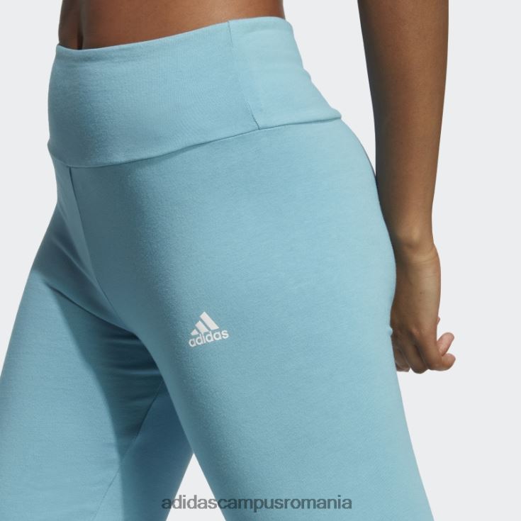 adidas campus romania colanți cu logo cu talie înaltă, blue essentials femei albastru alb J266N216378