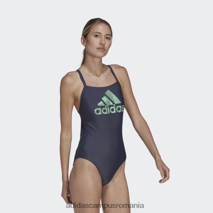 adidas campus romania costum de baie adidas cu logo mare bleumarin femei bleumarin/montă J266N216959