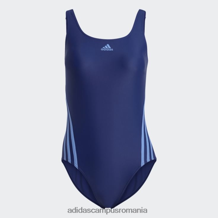 adidas campus romania costum de baie victory blue hot cu 3 dungi femei victorie albastru/albastru J266N216601