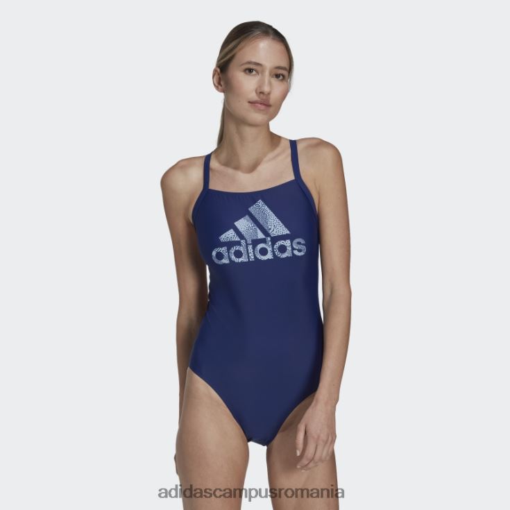 adidas campus romania costum de baie victory blue logo mare femei victorie albastru/albastru zori J266N217243
