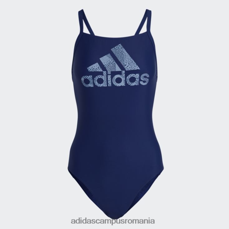 adidas campus romania costum de baie victory blue logo mare femei victorie albastru/albastru zori J266N217243