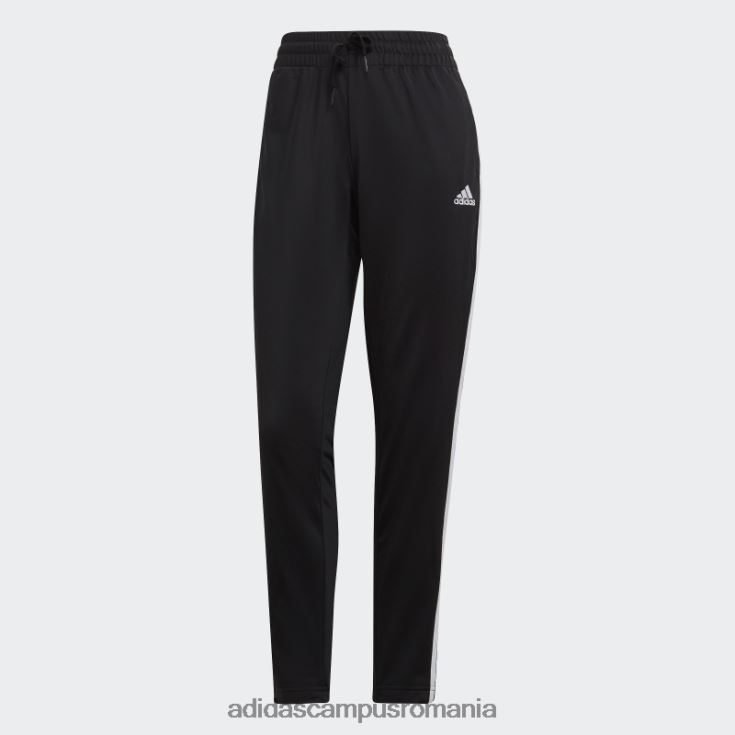 adidas campus romania costum de trening negru cu 3 dungi femei alb negru J266N22234
