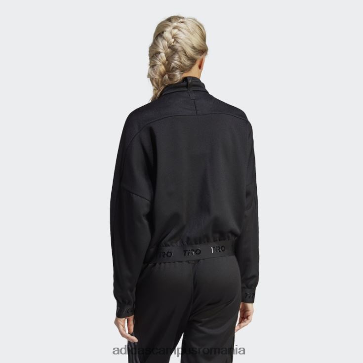 adidas campus romania costum negru tiro-up avansată la modă femei negru J266N22464