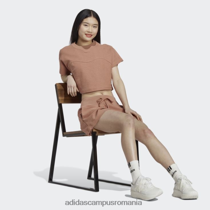adidas campus romania crop top adidas cu buclă din lut femei lut J266N29531