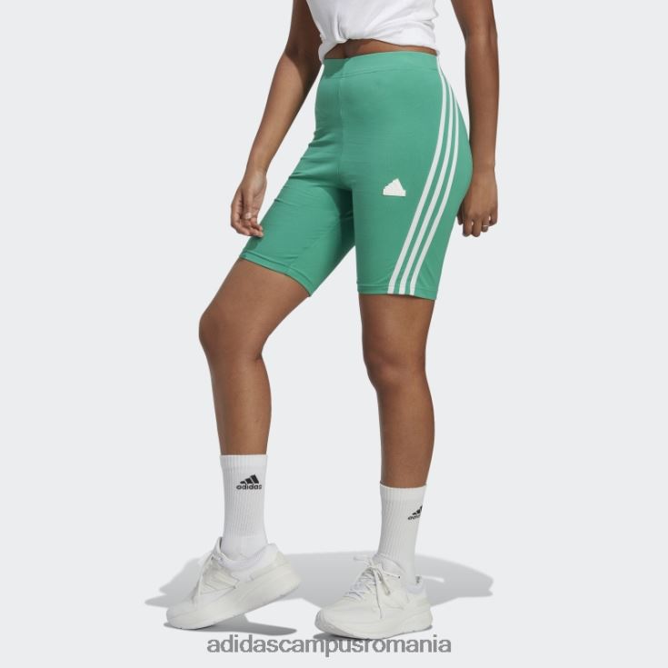 adidas campus romania curte verde future icons pantaloni scurți pentru biciclete cu 3 dungi femei verde curte J266N29599