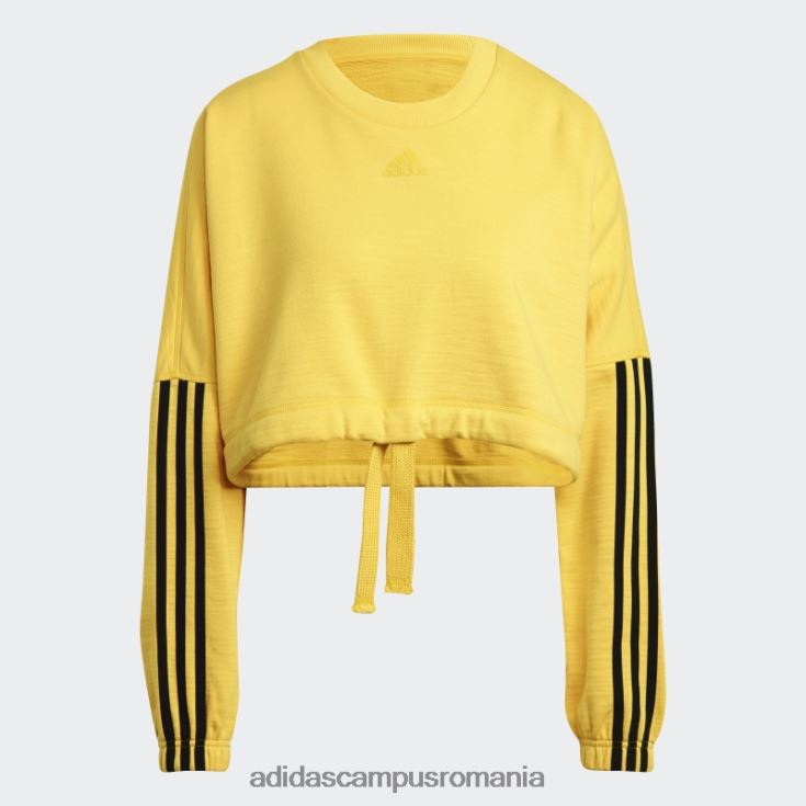 adidas campus romania dance crop versatil hanorac auriu femei auriu/negru J266N28828