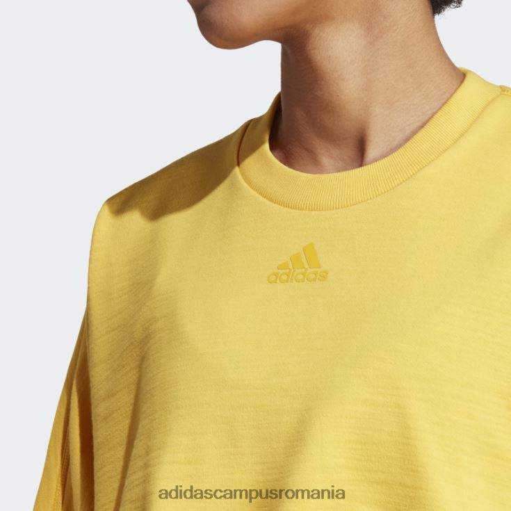 adidas campus romania dance crop versatil hanorac auriu femei auriu/negru J266N28828