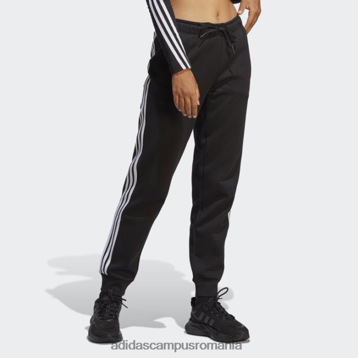 adidas campus romania elegant future icons pantaloni obișnuiți cu 3 dungi negru adidas femei negru J266N28946