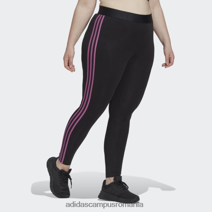 adidas campus romania esențiale jambiere cu 3 dungi (plus mărime) liliac femei negru/liliac J266N210525