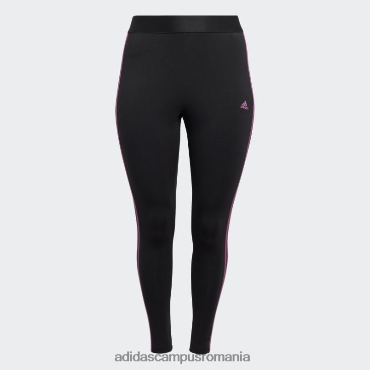 adidas campus romania esențiale jambiere cu 3 dungi (plus mărime) liliac femei negru/liliac J266N210525