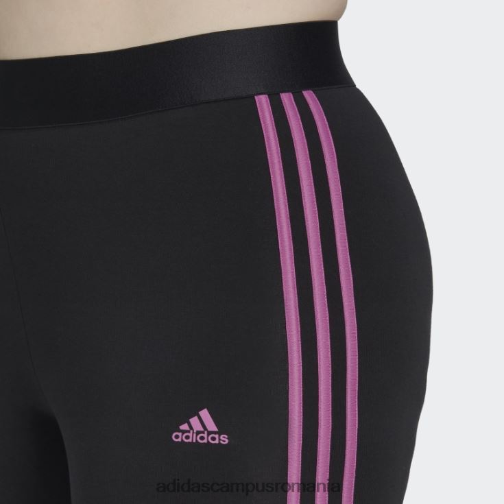 adidas campus romania esențiale jambiere cu 3 dungi (plus mărime) liliac femei negru/liliac J266N210525