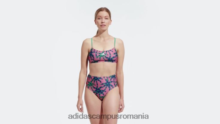 adidas campus romania farm bikini magenta adidas femei magenta/verde aldine/cerneală J266N217328