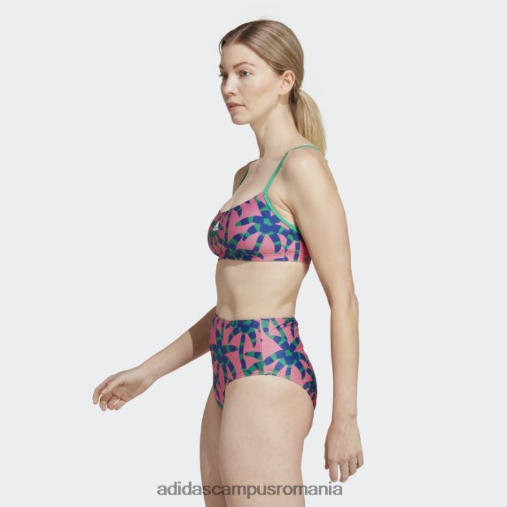 adidas campus romania farm bikini magenta adidas femei magenta/verde aldine/cerneală J266N217328