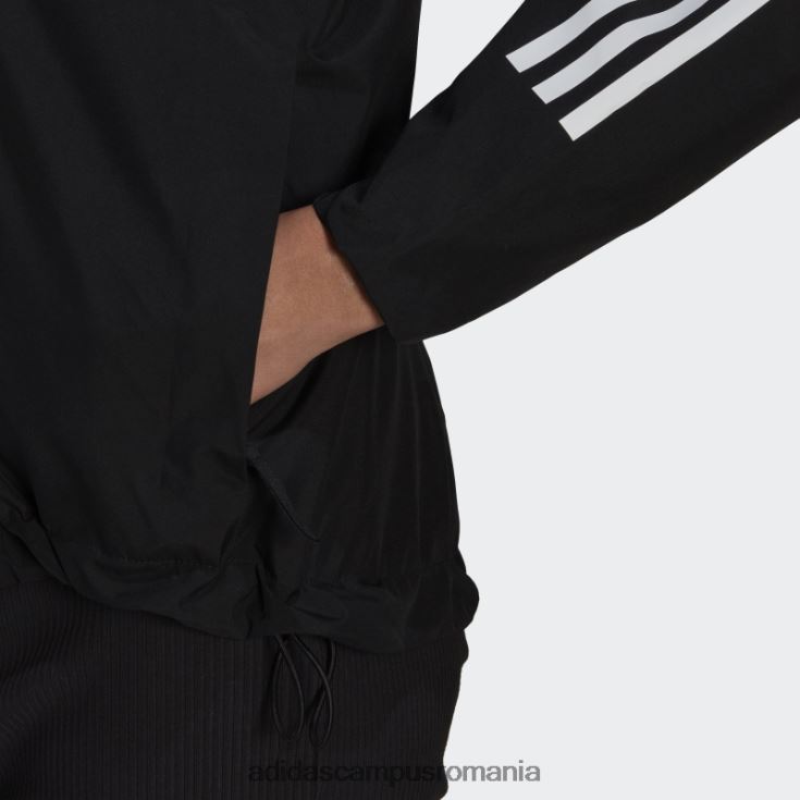 adidas campus romania fashion bsc 3-stripes rain.rdy jachetă neagră femei negru J266N210003