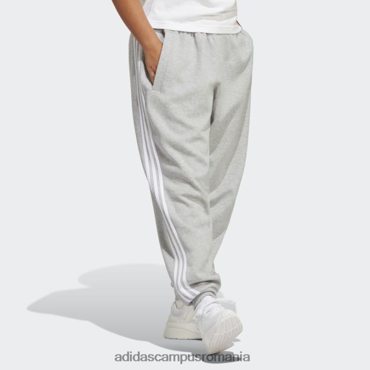 adidas campus romania fashion future icons pantaloni obisnuiti cu 3 dungi (plus marime) gri mediu femei gri mediu J266N22432