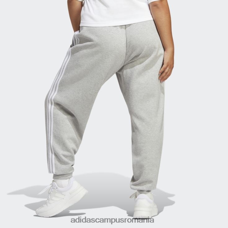 adidas campus romania fashion future icons pantaloni obisnuiti cu 3 dungi (plus marime) gri mediu femei gri mediu J266N22432