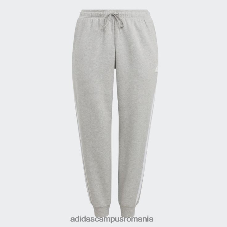adidas campus romania fashion future icons pantaloni obisnuiti cu 3 dungi (plus marime) gri mediu femei gri mediu J266N22432