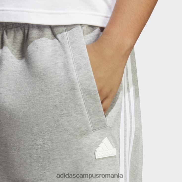 adidas campus romania fashion future icons pantaloni obisnuiti cu 3 dungi (plus marime) gri mediu femei gri mediu J266N22432