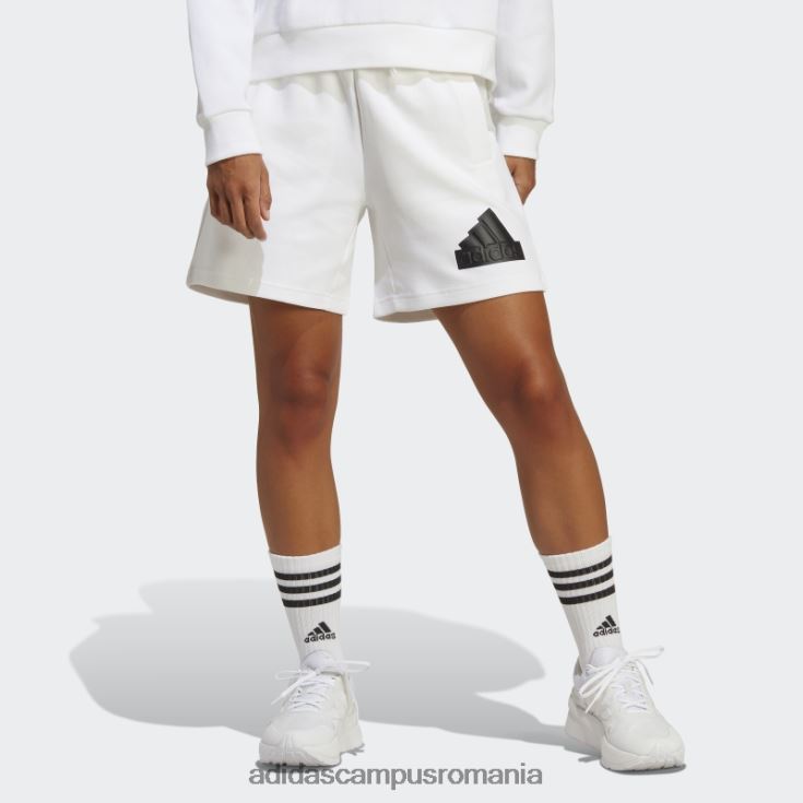 adidas campus romania fierbinte icoane viitoare insignă de pantaloni scurți sport alb femei alb J266N22359