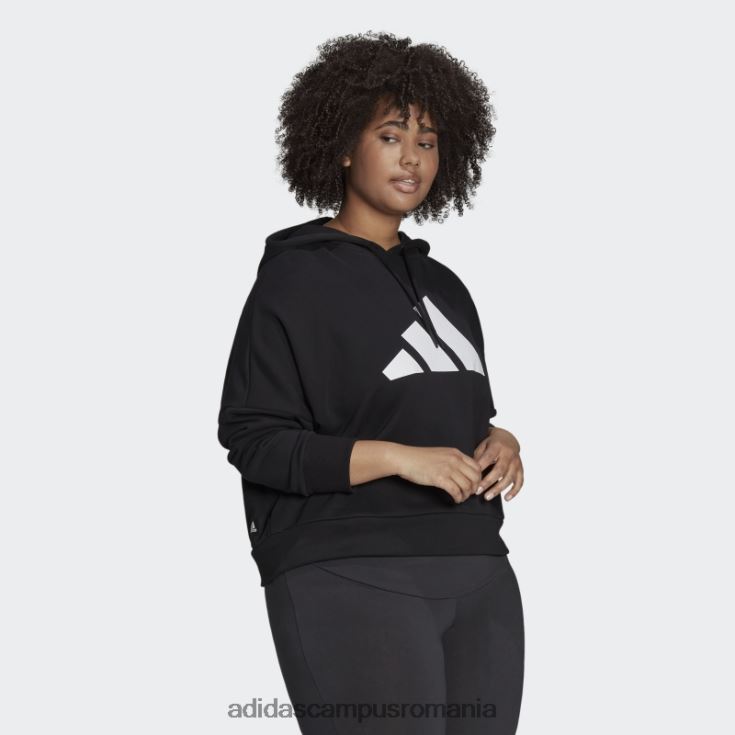 adidas campus romania future icons hanorac (plus size) negru adidas femei negru J266N210614