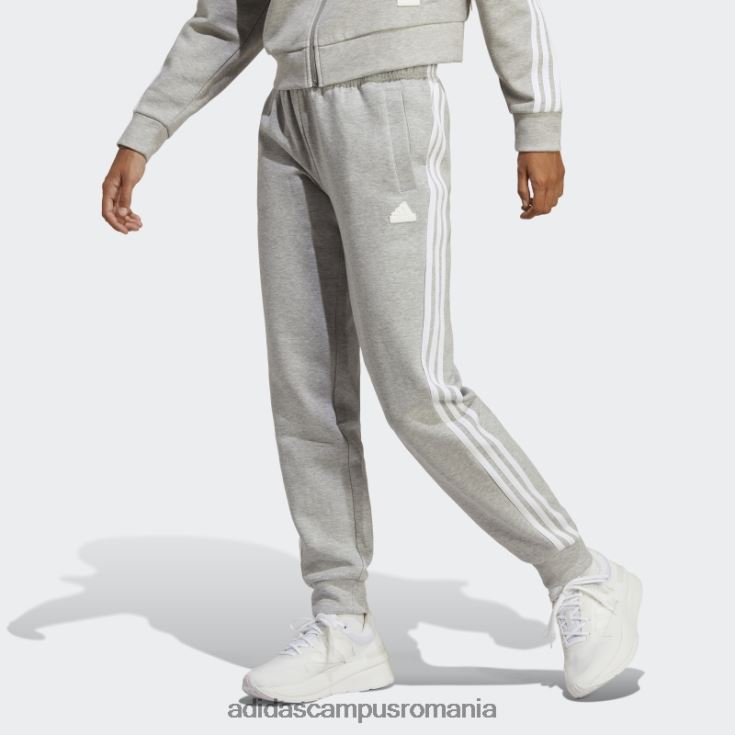 adidas campus romania gri mediu icoane viitoare pantaloni obișnuiți cu 3 dungi femei gri mediu J266N22393