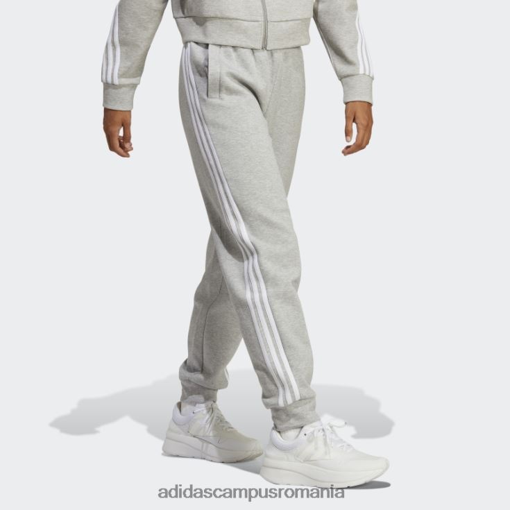 adidas campus romania gri mediu icoane viitoare pantaloni obișnuiți cu 3 dungi femei gri mediu J266N22393