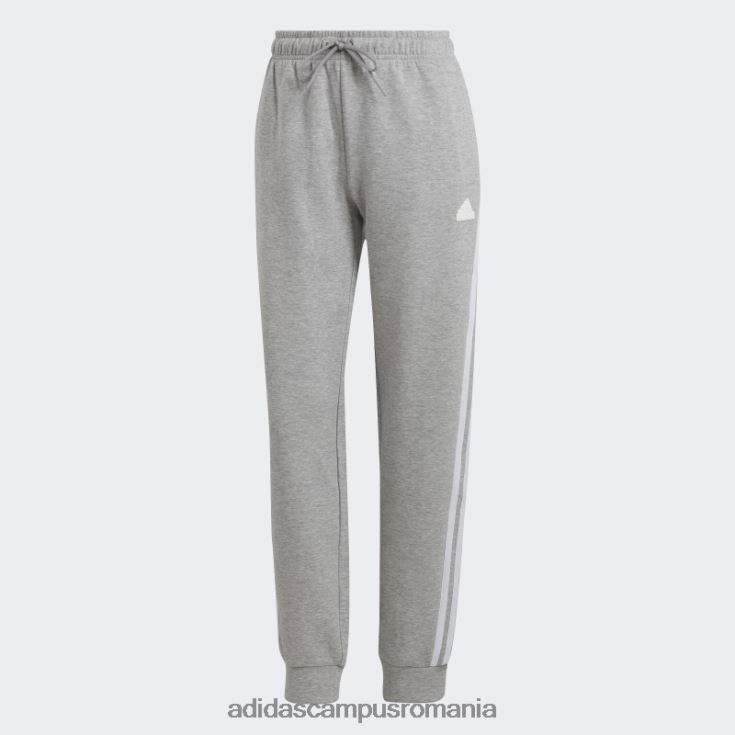 adidas campus romania gri mediu icoane viitoare pantaloni obișnuiți cu 3 dungi femei gri mediu J266N22393